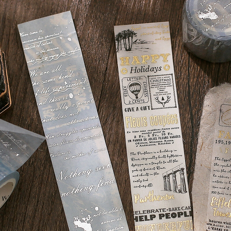 Poem Essay Washi Tape Foil Bgm versatile manual