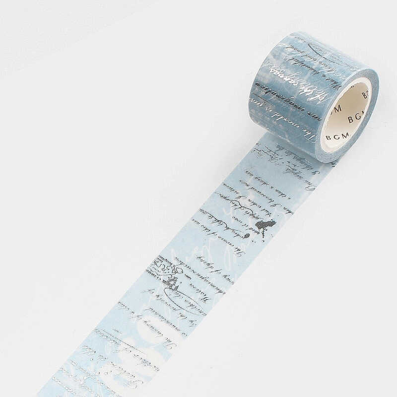 Poem Essay Washi Tape Foil Bgm vintage durable