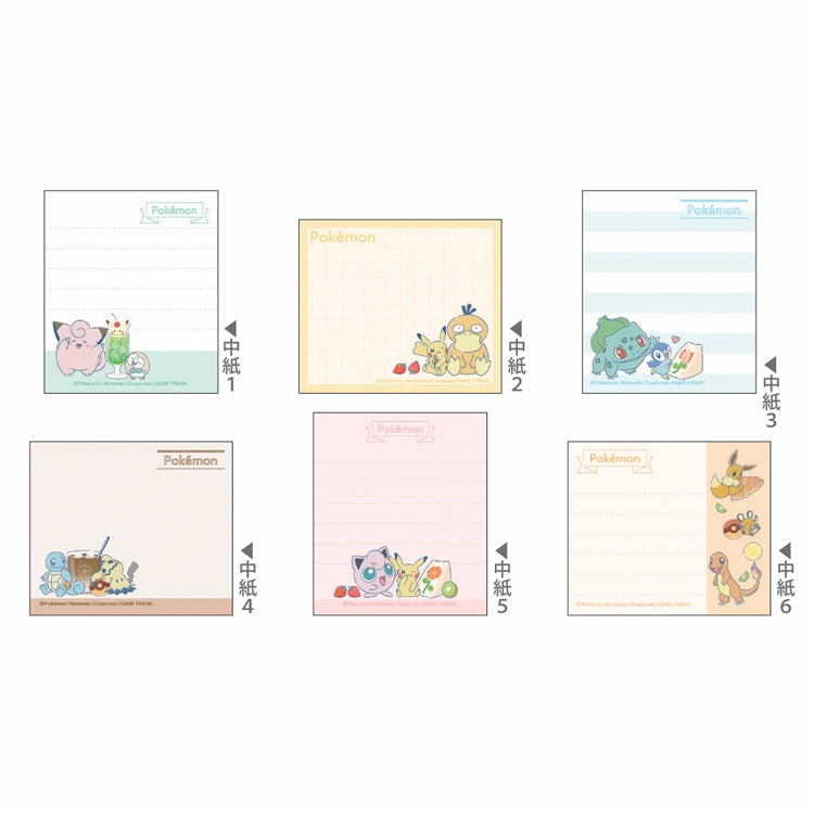 automatic Pokemon Snack And Tea Memo Pad