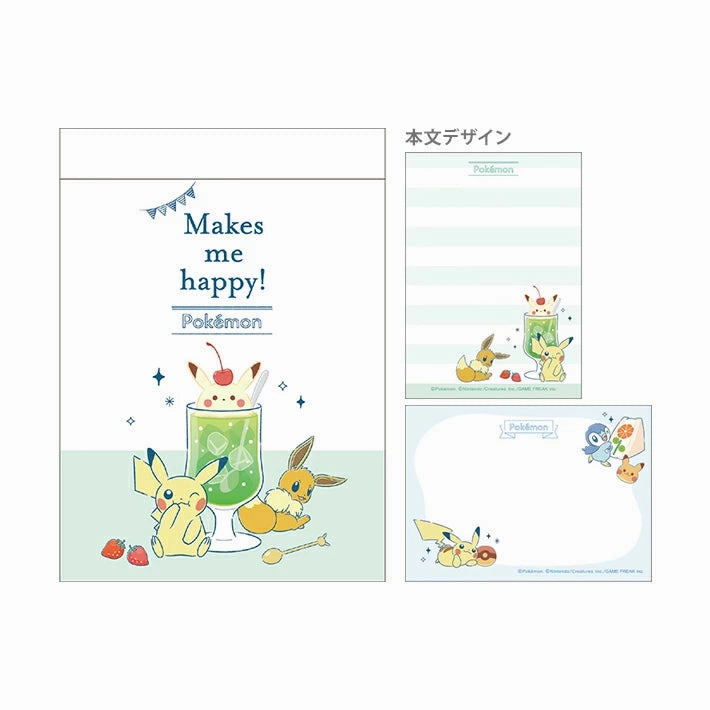 Pokemon Snacks & Tea Memo Pad superior compact