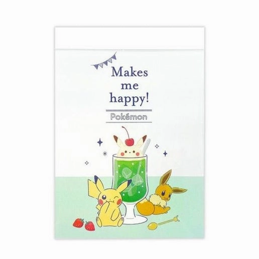 Pokemon Snacks & Tea Memo Pad cotton