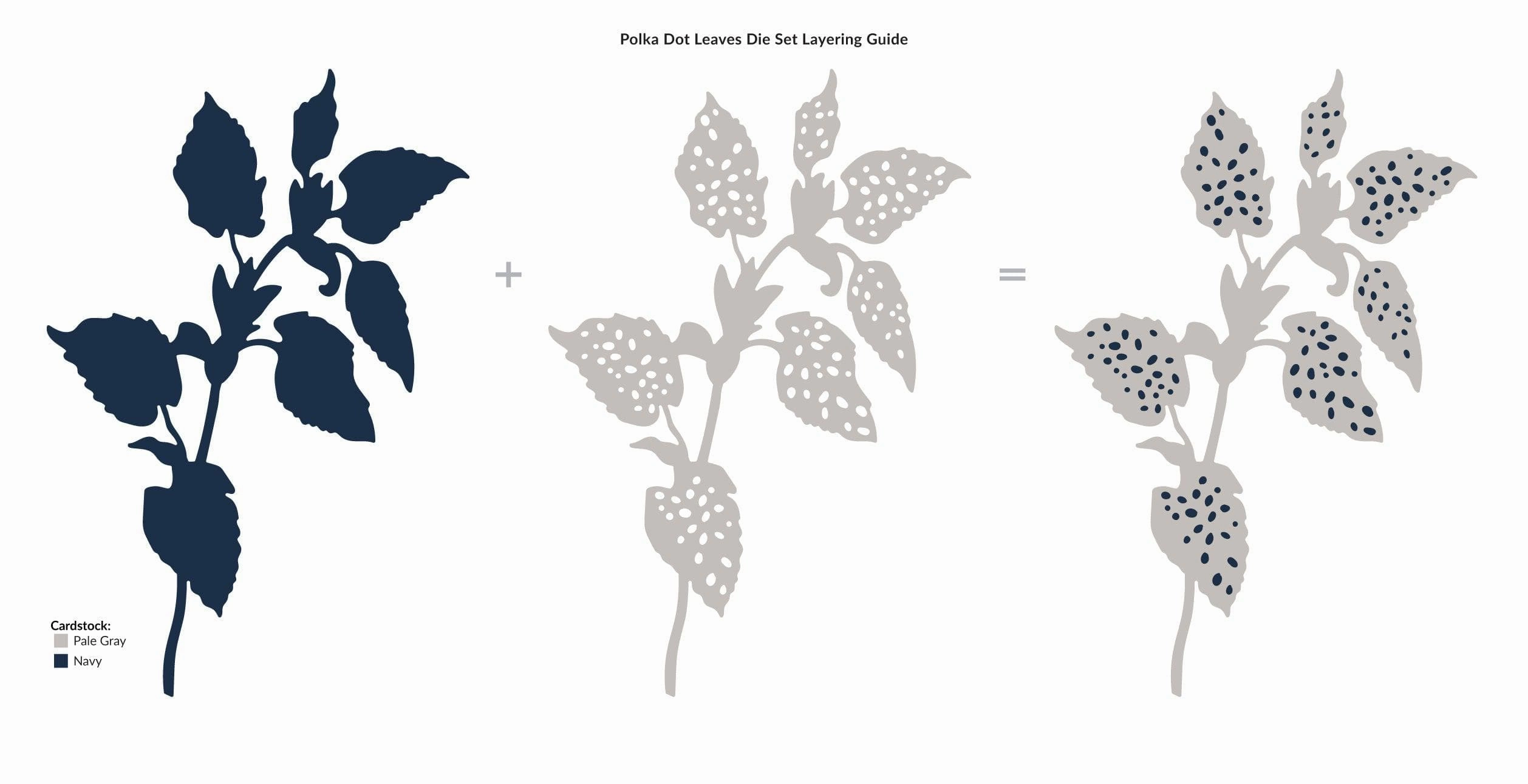 foldable Polka Dot Leaves Die Set