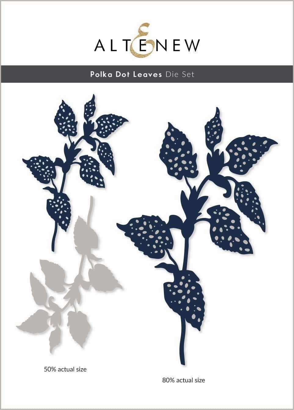 compact Polka Dot Leaves Die Set