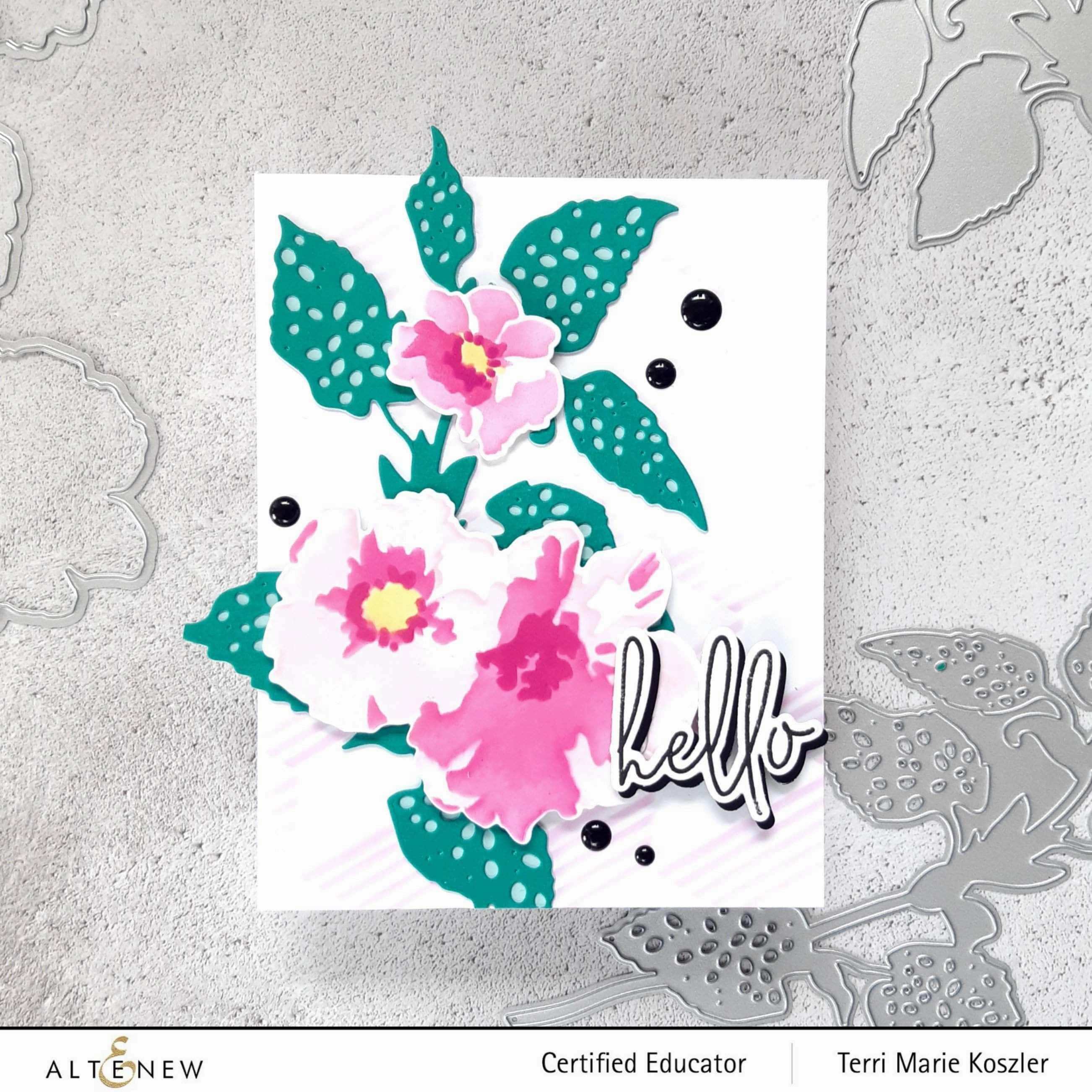 Polka Dot Leaves Die Set rugged