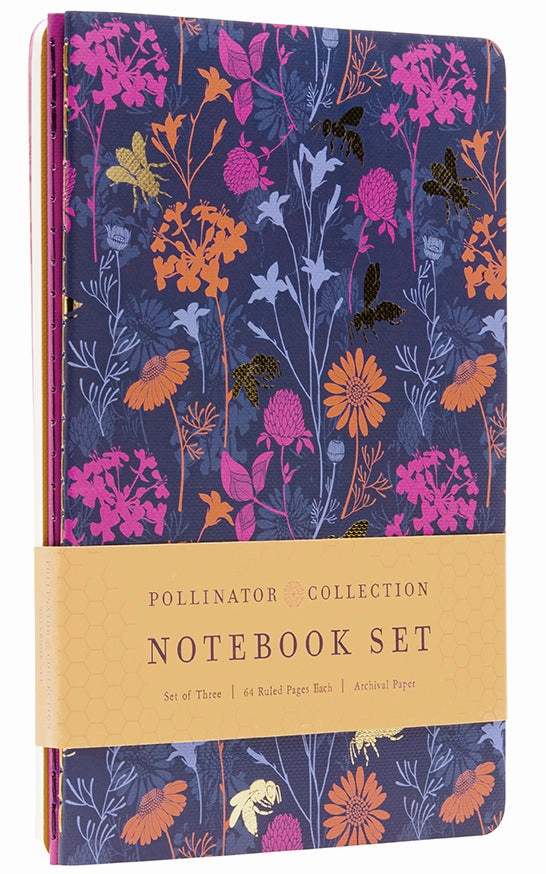Pollinators Sewn Notebook Collection (Set Of 3) durable top