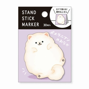 Pomeranian Belly Sticky Notes organic deluxe