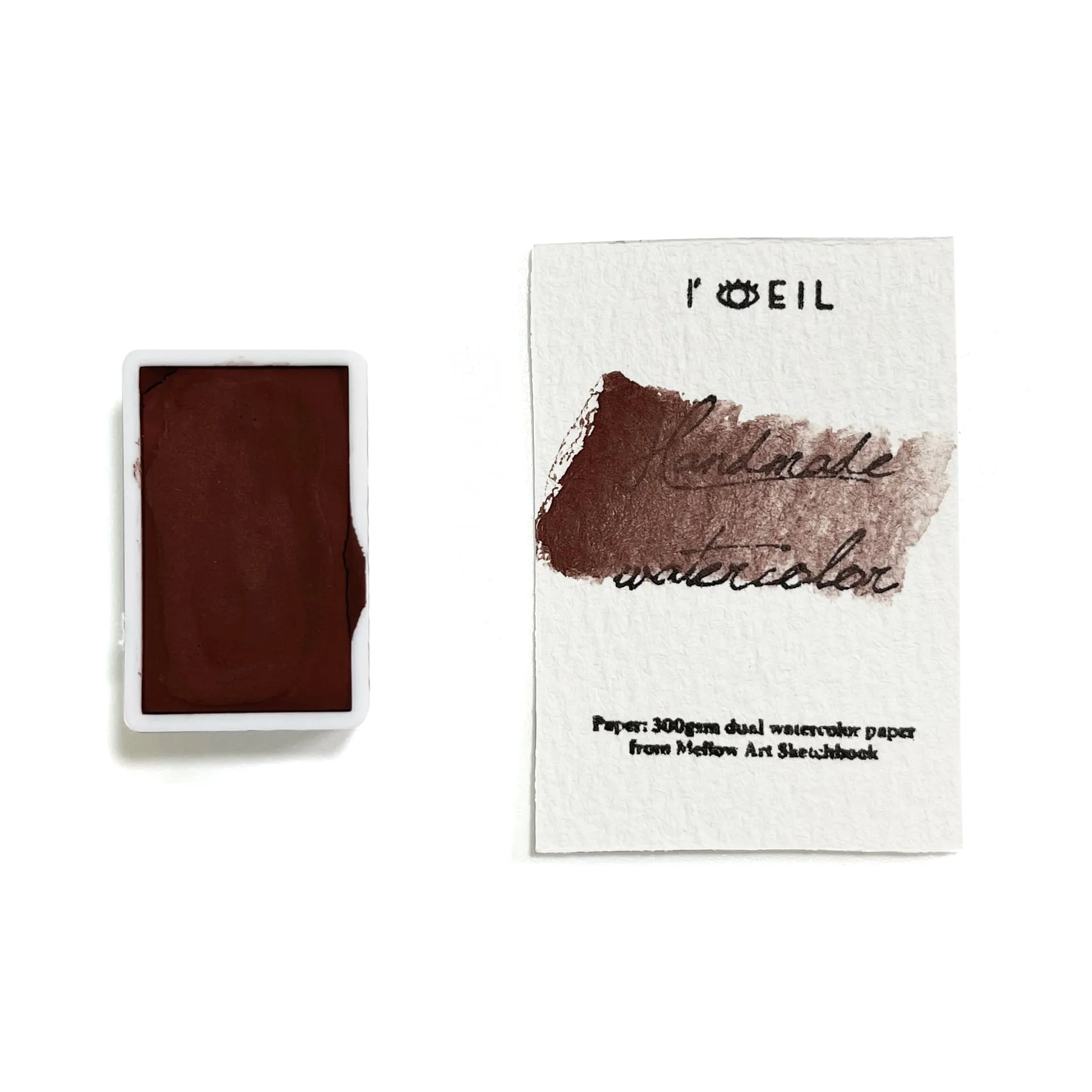 Bloodstone (Mineral) - Artist Grade Handmade Honey Based Watercolor Paint Full Pan 3.2Ml collectible foldable