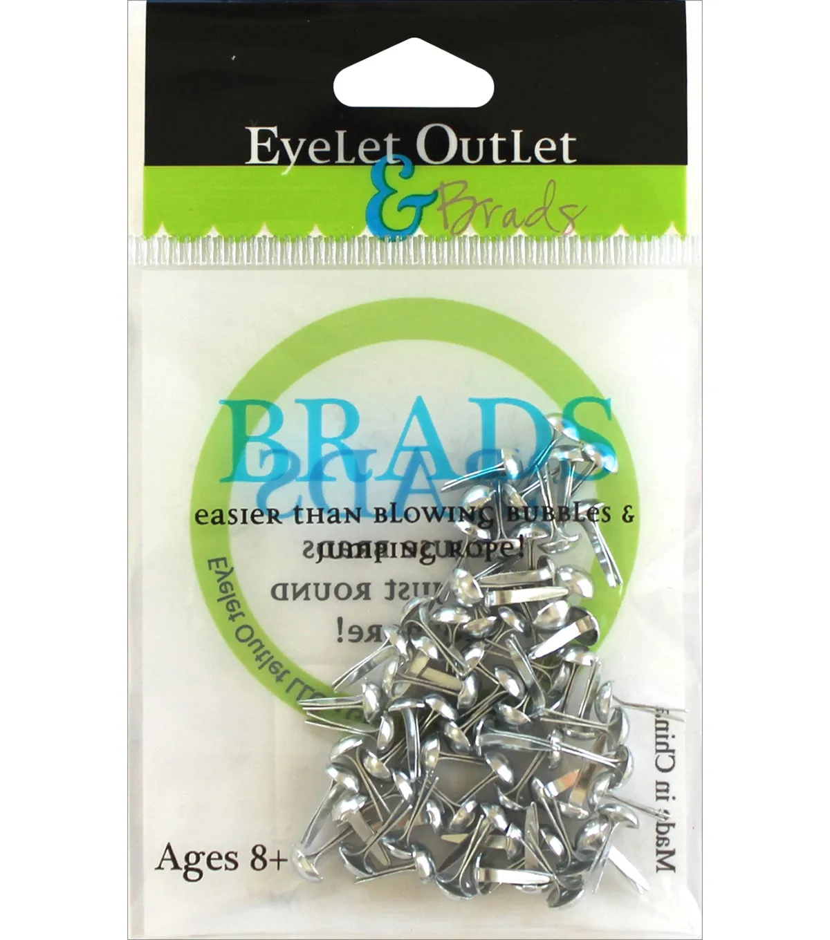 resin Silver Brads 4 Mm 70 Pieces