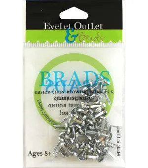 resin Silver Brads 4 Mm 70 Pieces