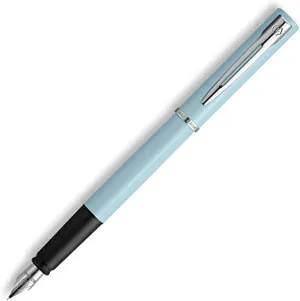 glass colorful Waterman Allure Pastel Blue Lacquer & Chrome Fountain Pen