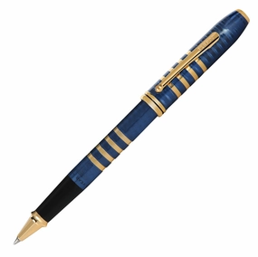 bestselling Cross Townsend Special-Edition 175Th Anniversary Collection Translucent Blue Lacquer Rollerball Pen