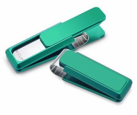 M-Clip Ultralight Green Solid Money Clip top