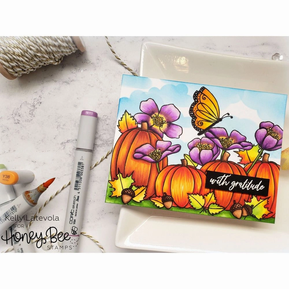 shockproof Pumpkin Patch - 6X6 Stamp Set