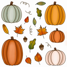 Pumpkin Patch - 6X6 Stamp Set metallic