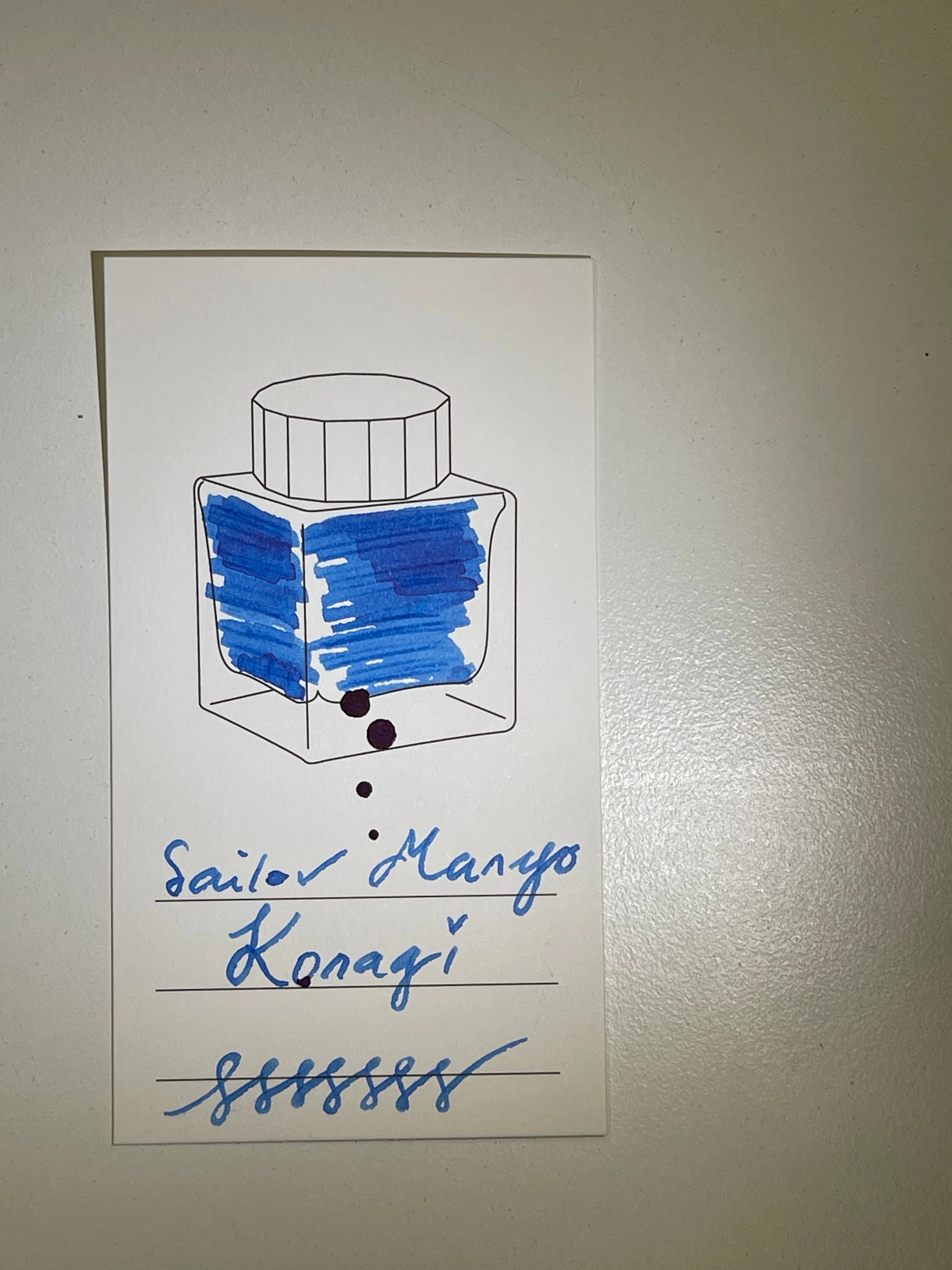 Sailor Manyo Ink - Konagi 50Ml recycled metal