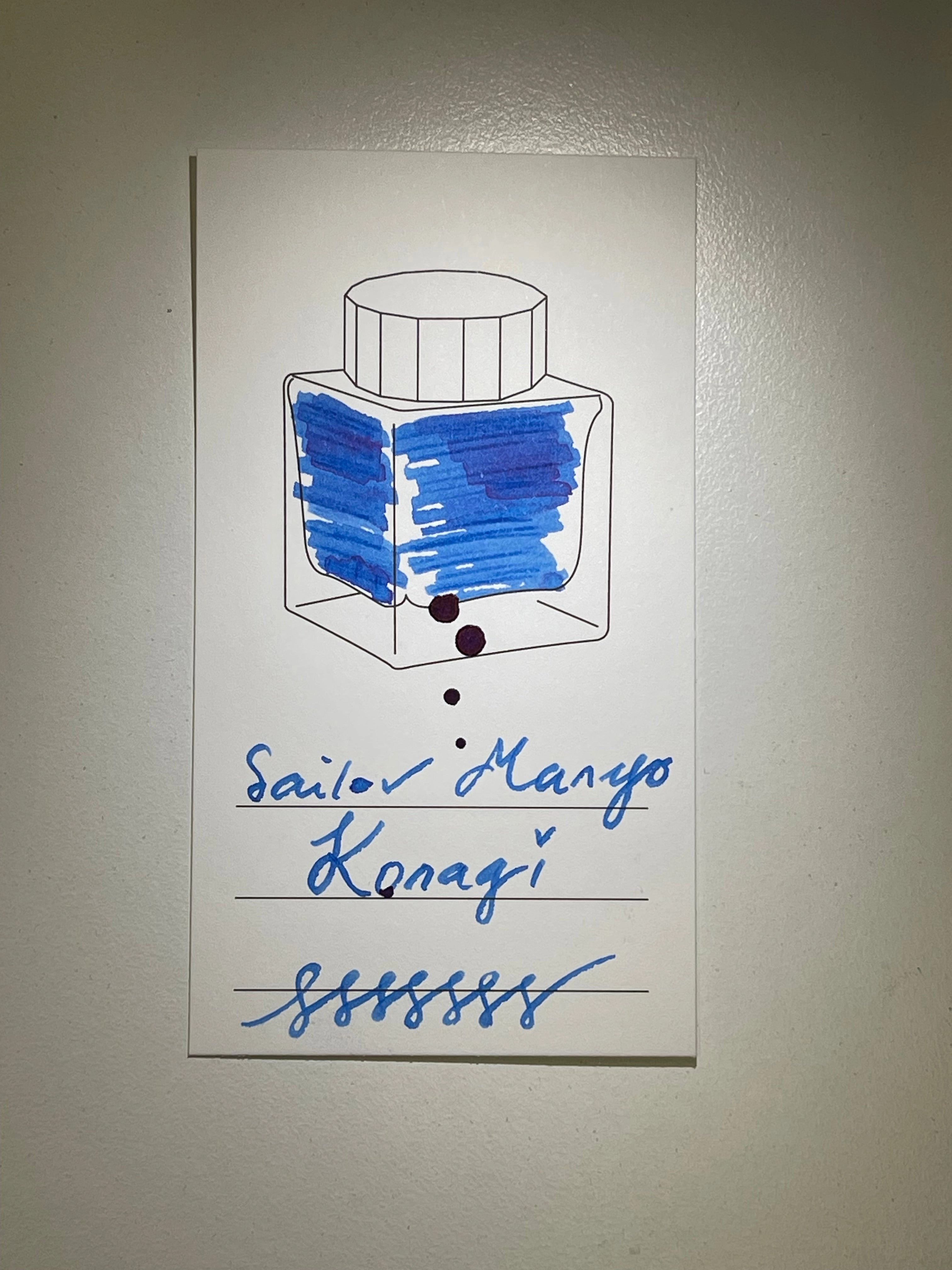 rugged exclusive Sailor Manyo Ink - Konagi 50Ml
