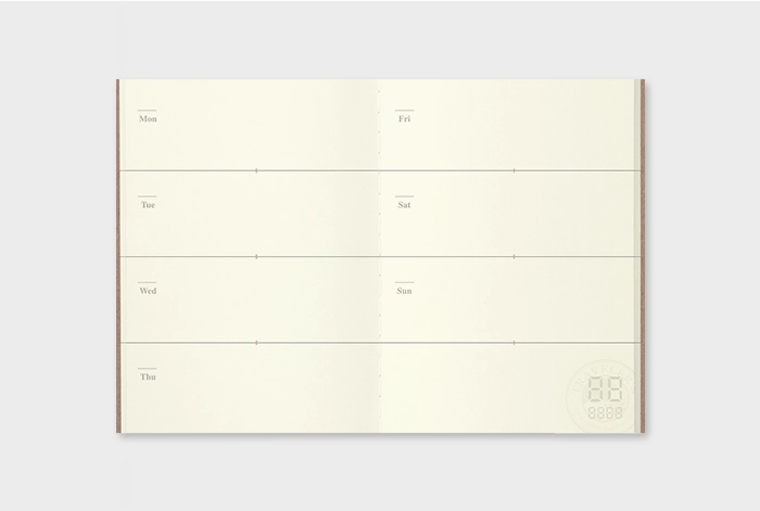 trendy collapsible Traveler'S Notebook Passport Size Weekly Free Diary