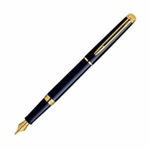 Waterman Hemisphere Black Lacquer & Gold Fountain Pen solid limited