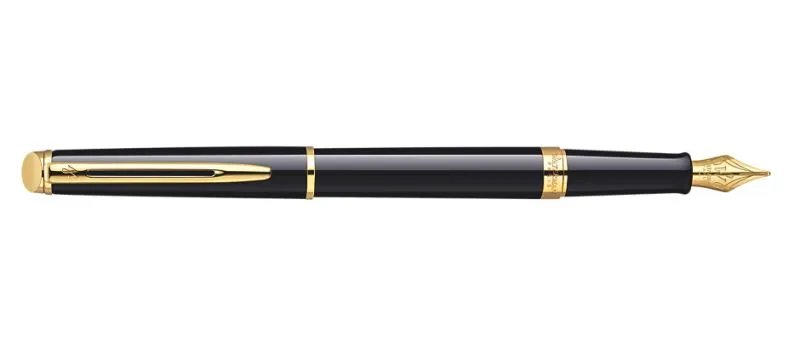 single Waterman Hemisphere Black Lacquer & Gold Fountain Pen