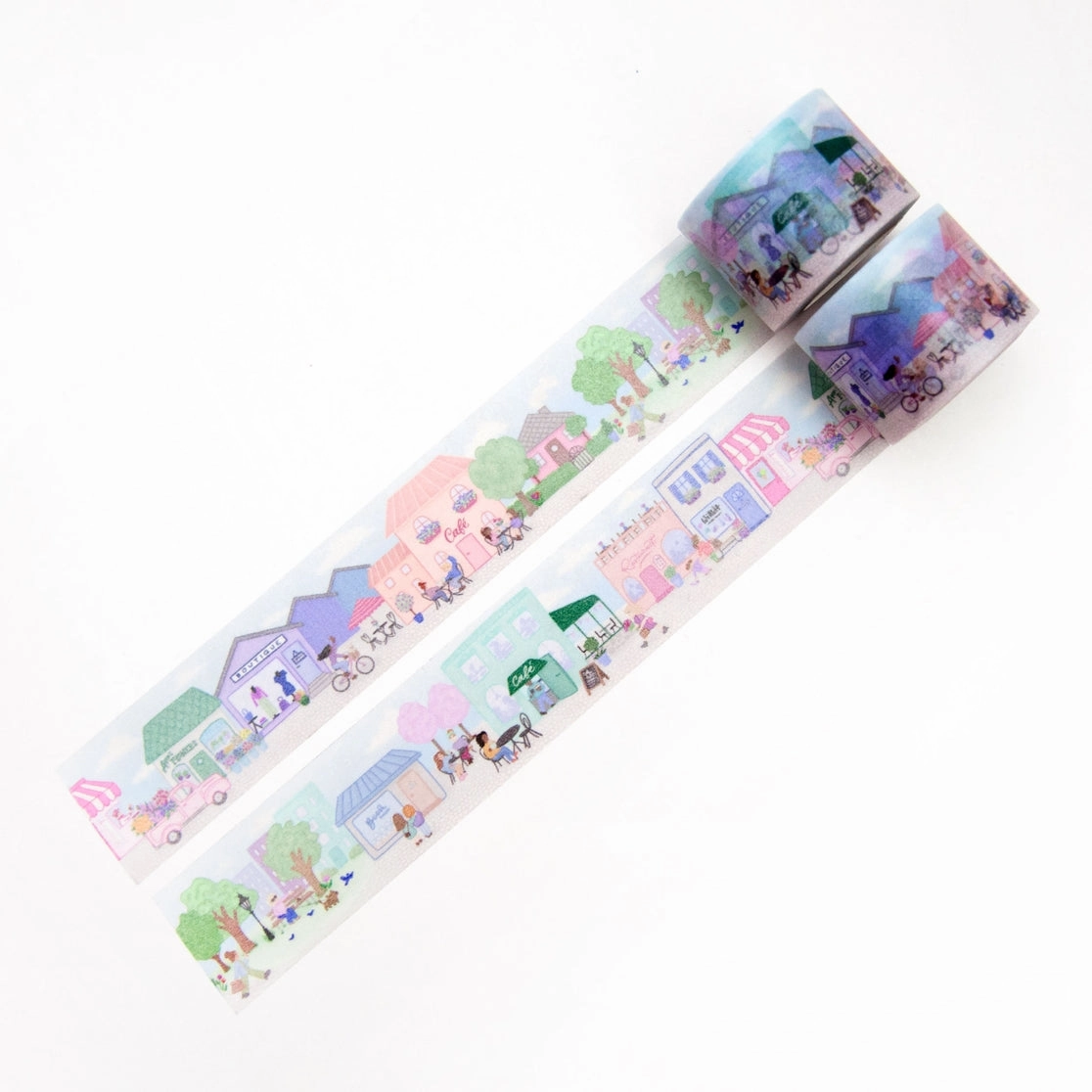 City Of Cafes Washi Tape rubber