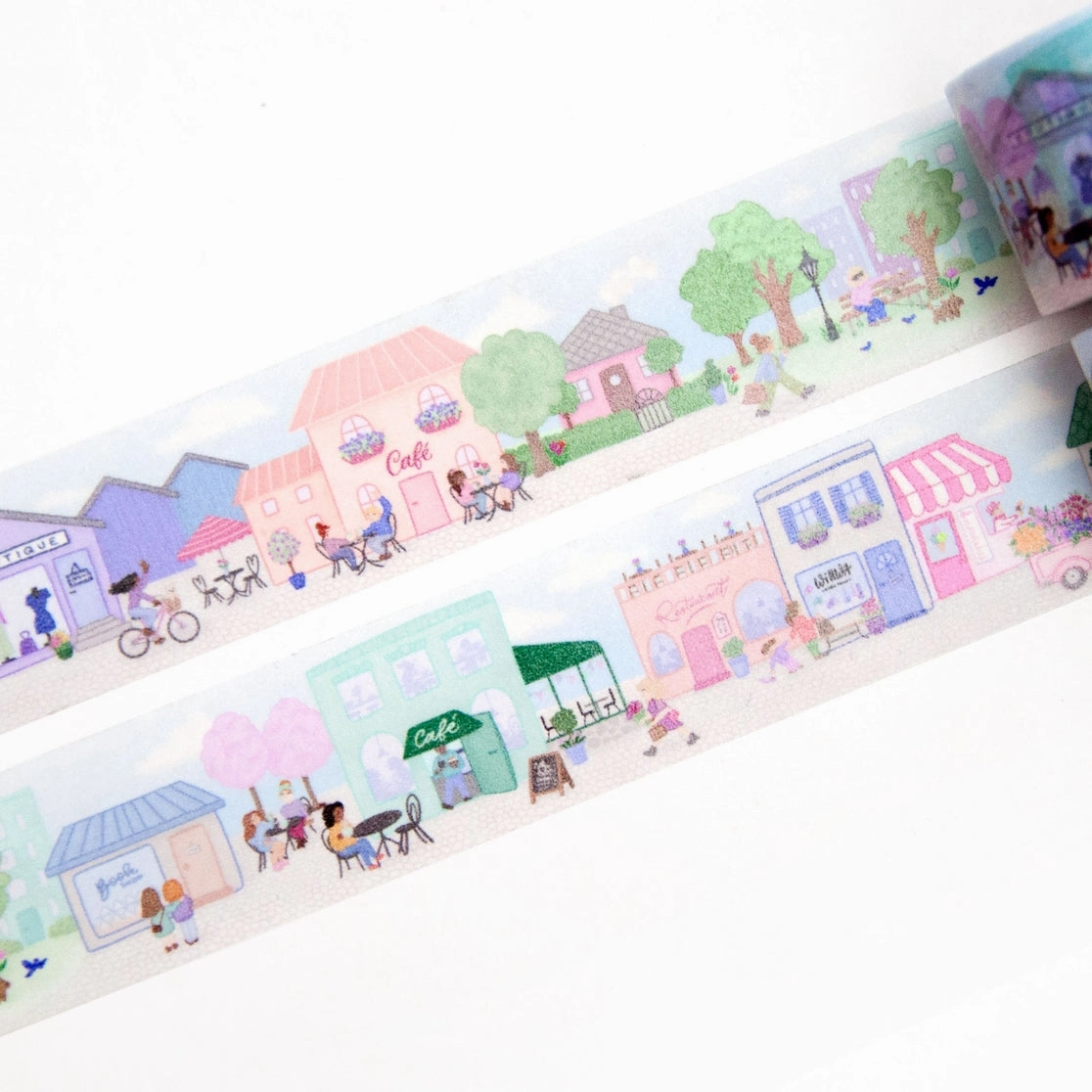 professional seasonal City Of Cafes Washi Tape