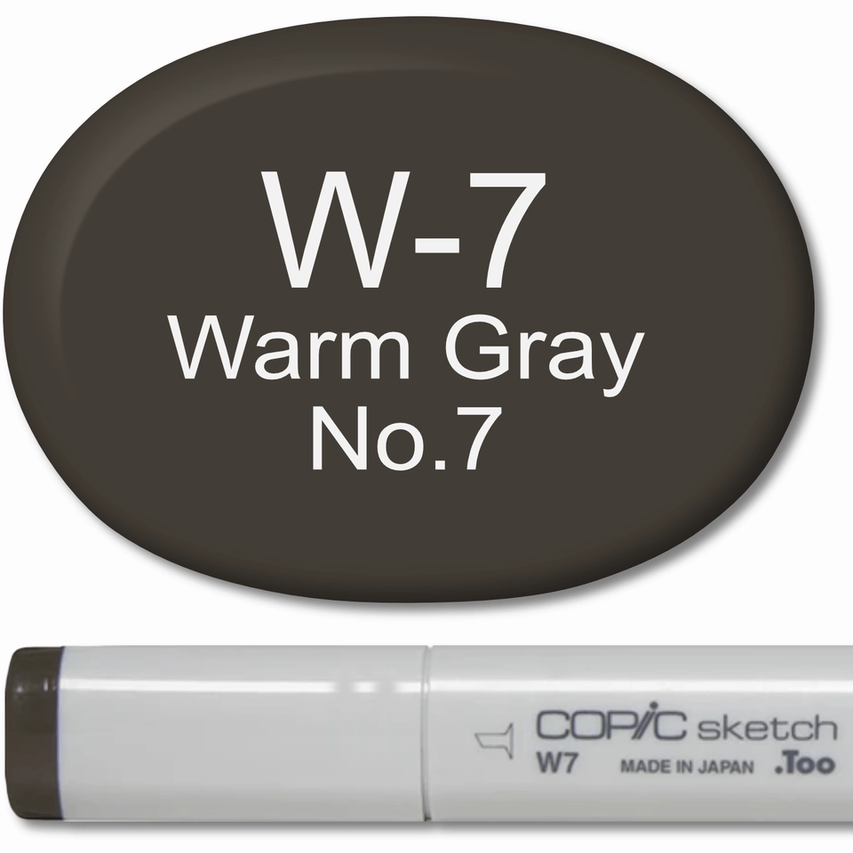 Copic Sketch Marker - W7 Warm Gray 7 bestselling
