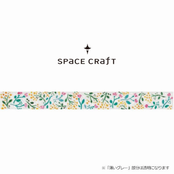 Floral Clear Washi Tape sleek