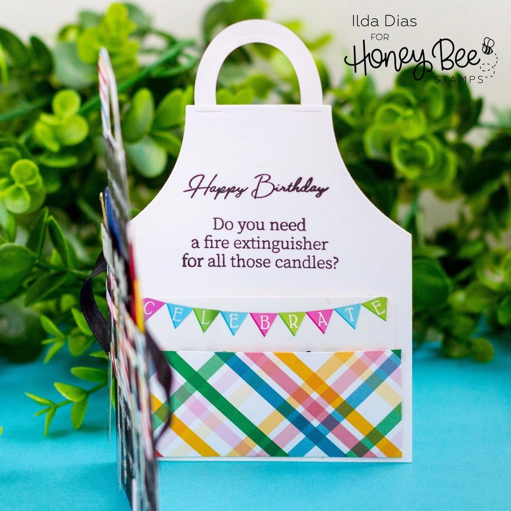 Inside: Snarky Birthday Sentiments - 4X6 Stamp Set original