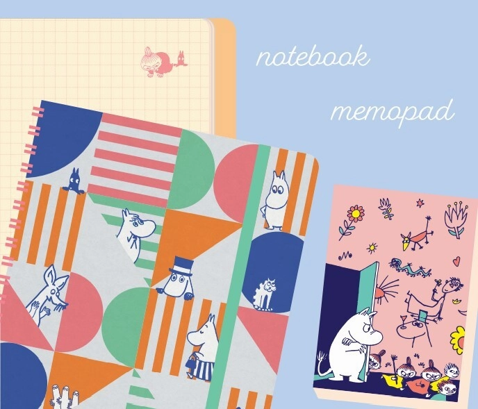 bundle deluxe Moomin Memo Pad A7 Pink