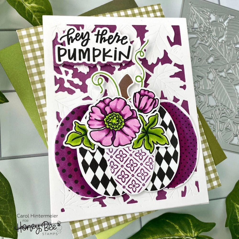 Patchwork Pumpkin - 6X8 Stamp Set muted