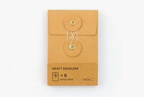 Traveler'S Company Small String Tie Kraft Envelope- Orange eco musthave