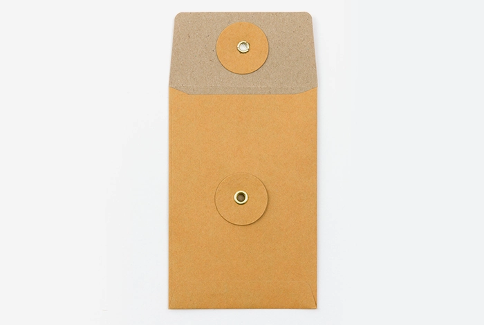 Traveler'S Company Small String Tie Kraft Envelope- Orange steel everyday