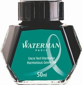 wide Waterman Harmonious Green Bottled Ink