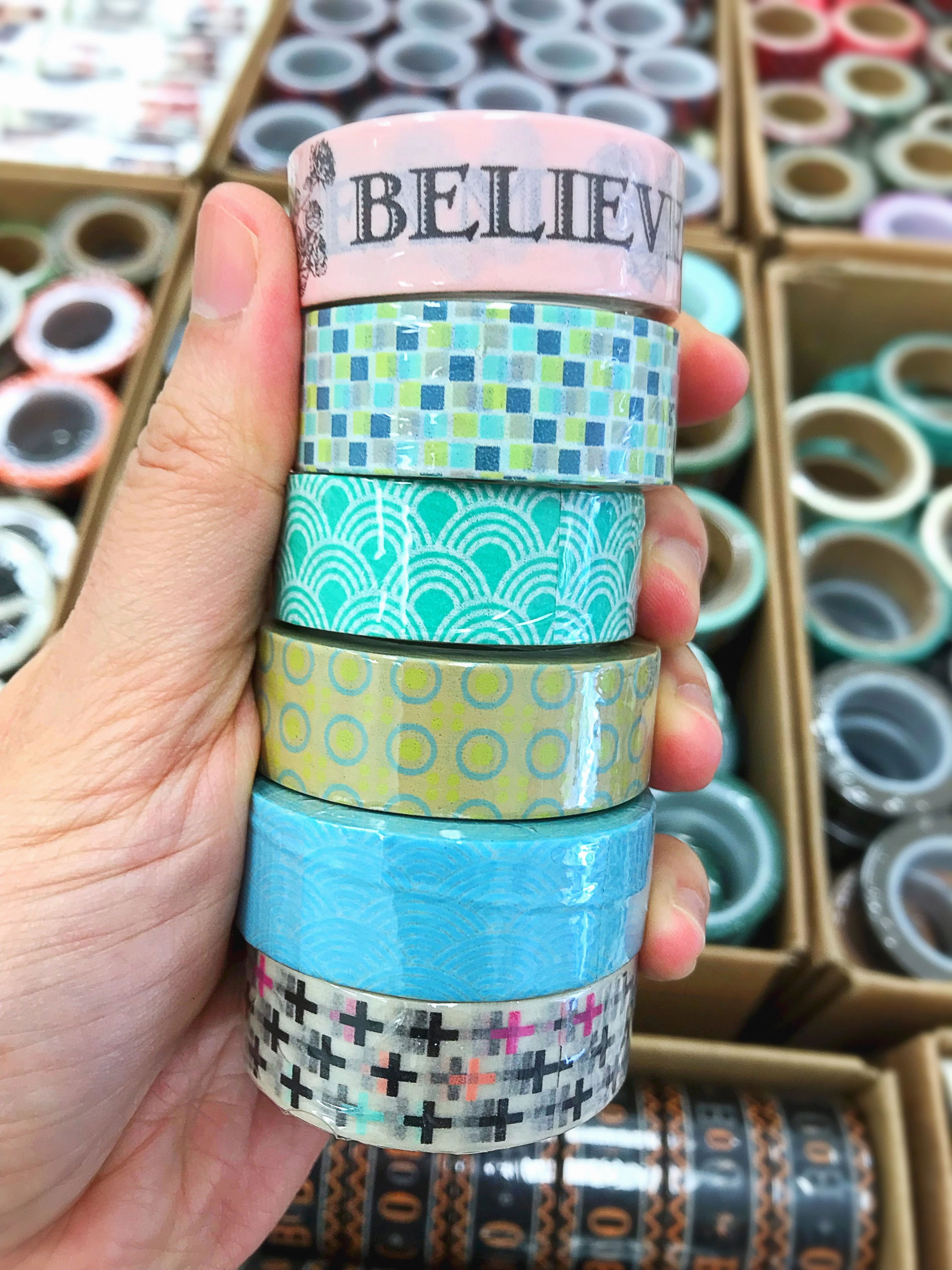 maxi bulk Wave Pattern Washi Tape