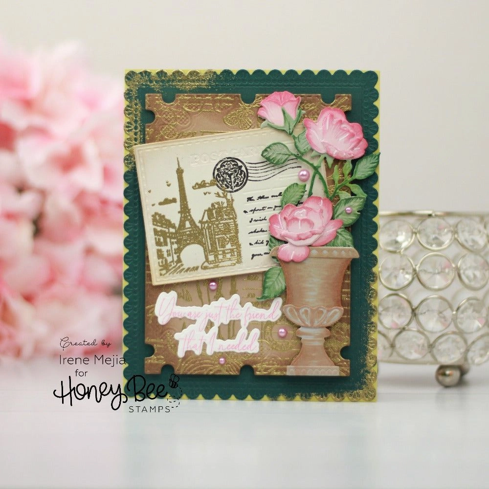 matte sleek Postmarked - 6X6 Stamp Set