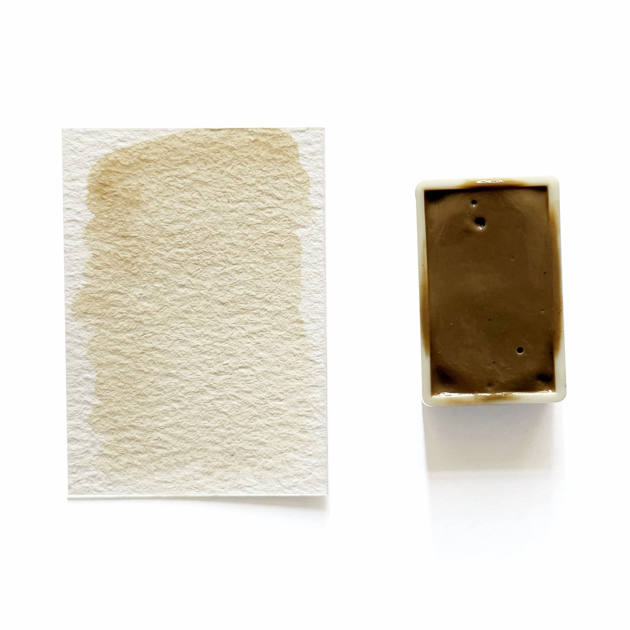 matte Potassium Feldspar (Mineral) - Artist Grade Handmade Honey Based Watercolor Paint Full Pan 3.2Ml