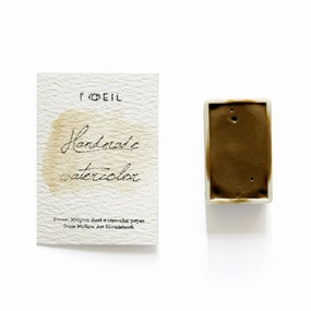 Potassium Feldspar (Mineral) - Artist Grade Handmade Honey Based Watercolor Paint Full Pan 3.2Ml tiny