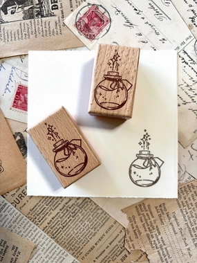 Potion Ink Bottle Rubber Stamp narrow ceramic