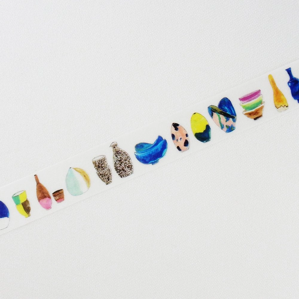 Pottery Washi Tape Hirano Toshiyuki Round Top single