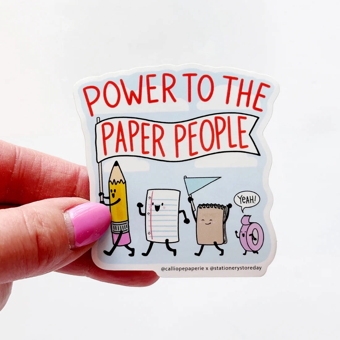 square Power To Paper People Ssd Vinyl Sticker