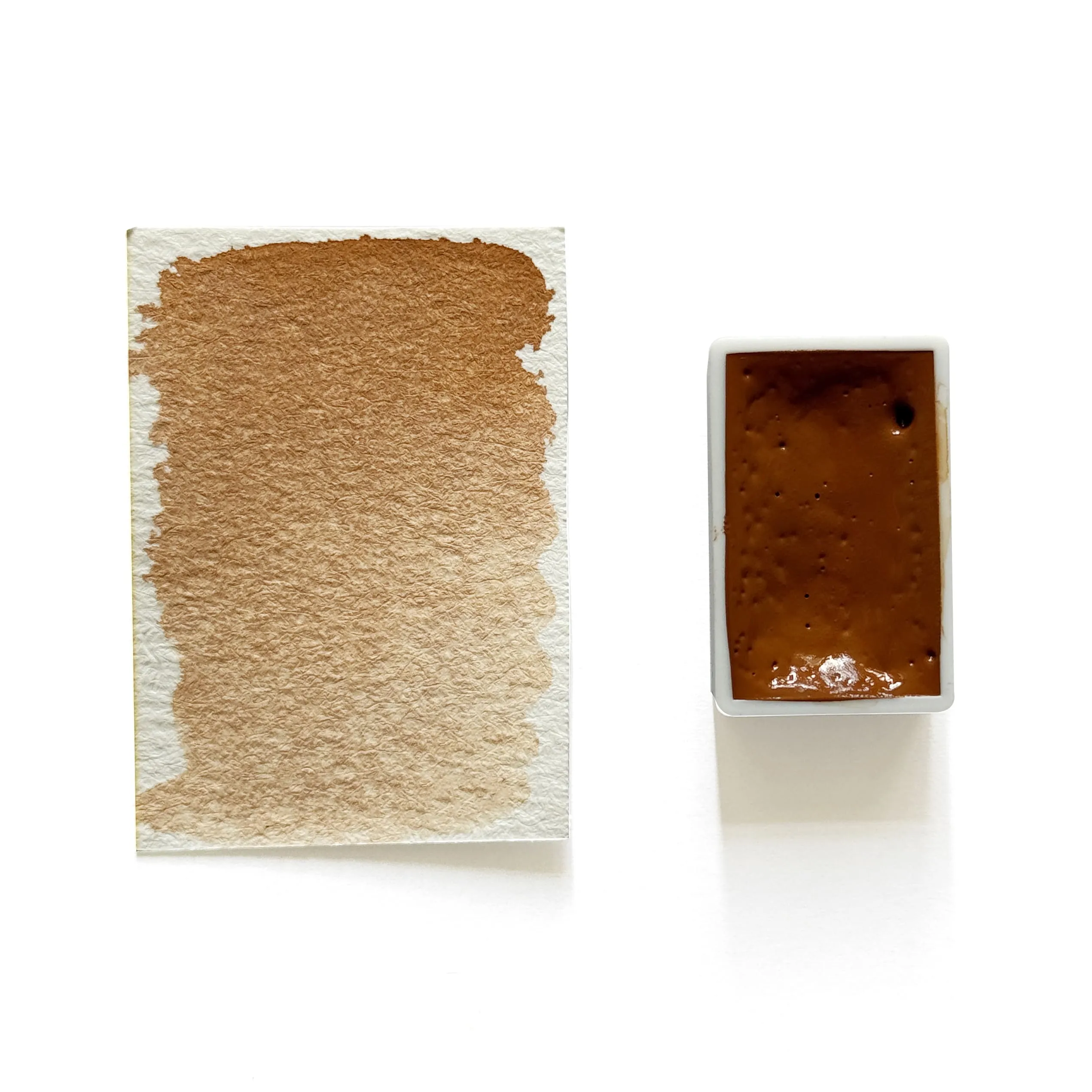 rubber collapsible Pozzuloi Red Pr101 - Artist Grade Handmade Honey Based Watercolor Paint Full Pan 3.2Ml