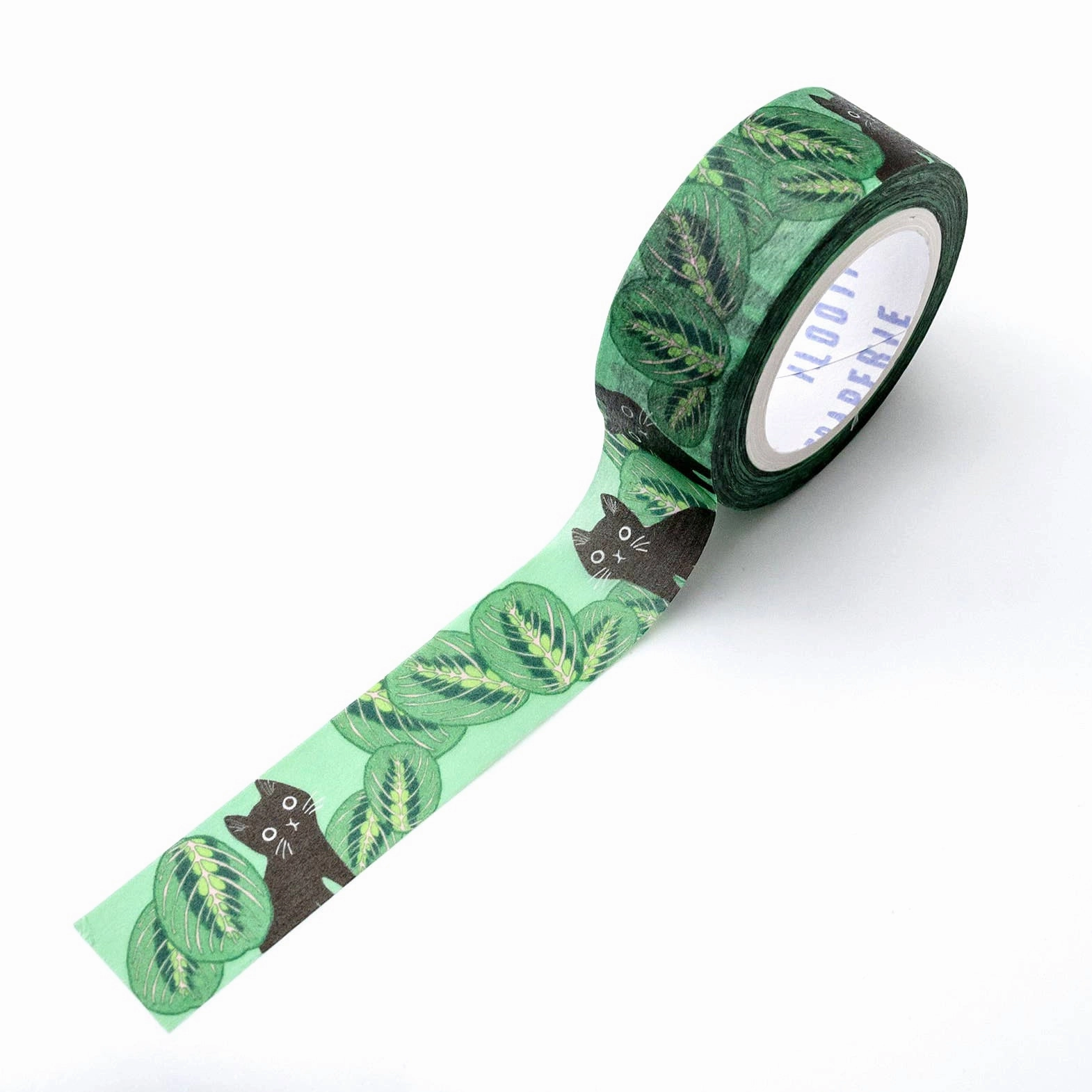 Prayer Plants Peeking Cats Washi Tape retractable