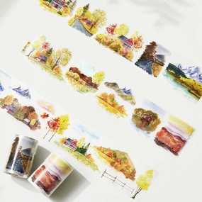 eco Pre-Cut Autumn Symphony Wide Washi / Pet Tape