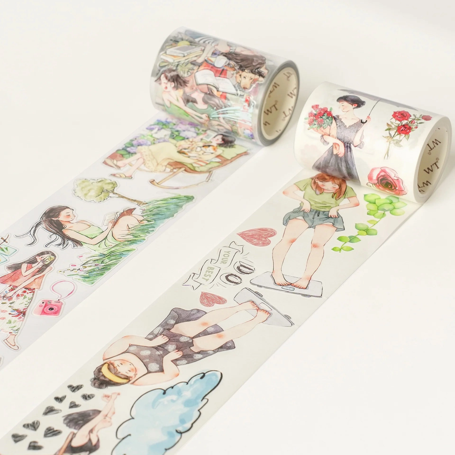 Pre-Cut Leisurely Days Wide Washi / Pet Tape manual