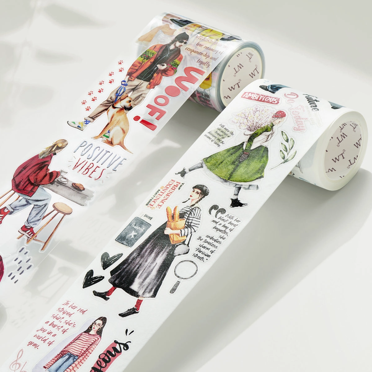 Pre-Cut Passing Faces Wide Washi / Pet Tape slim wide