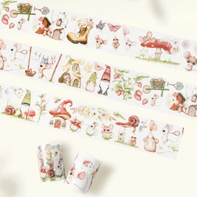 Pre-Cut Squeaky Mischief Wide Washi/Pet Tape modern