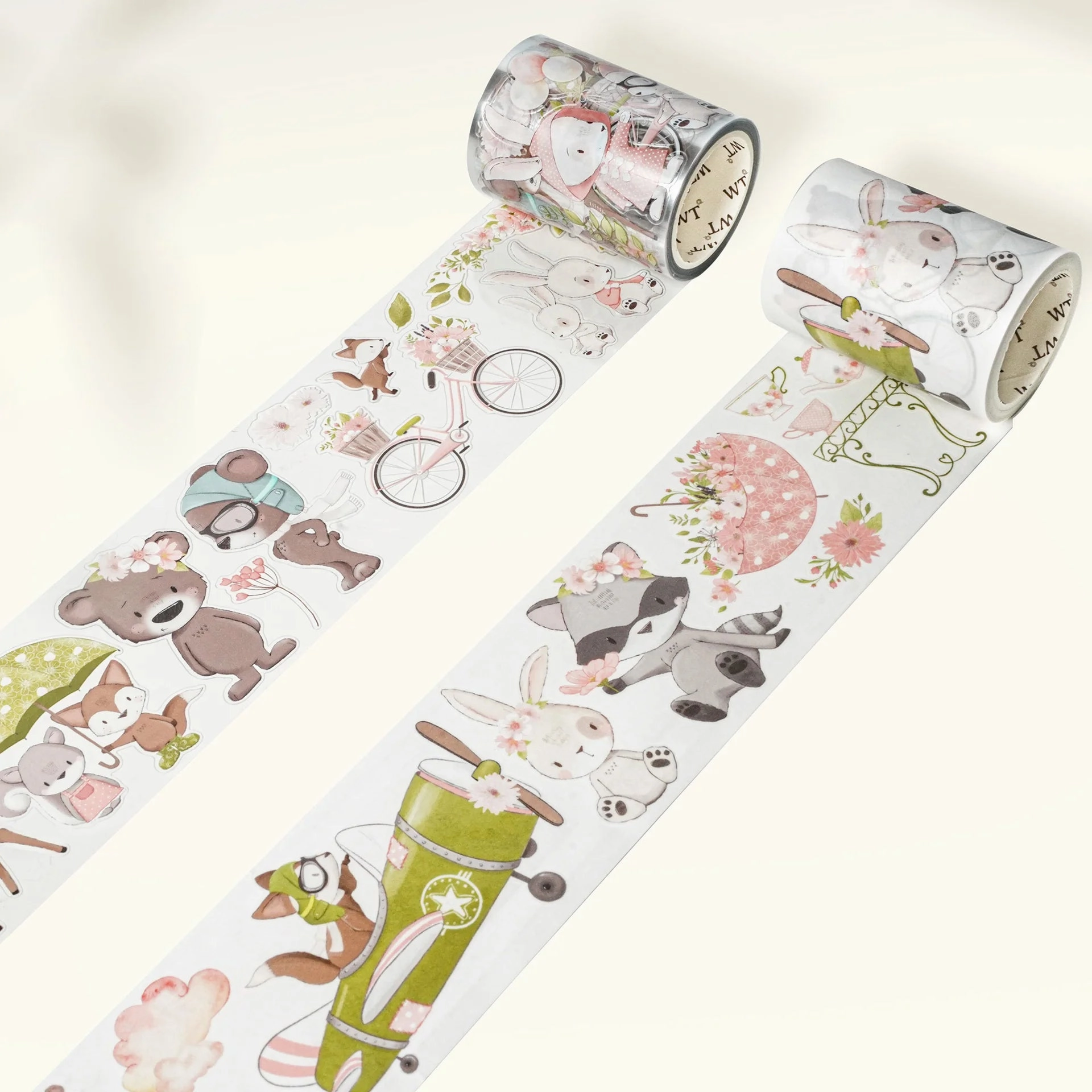 Pre-Cut Woodland Pals Washi/Pet Tape multipack