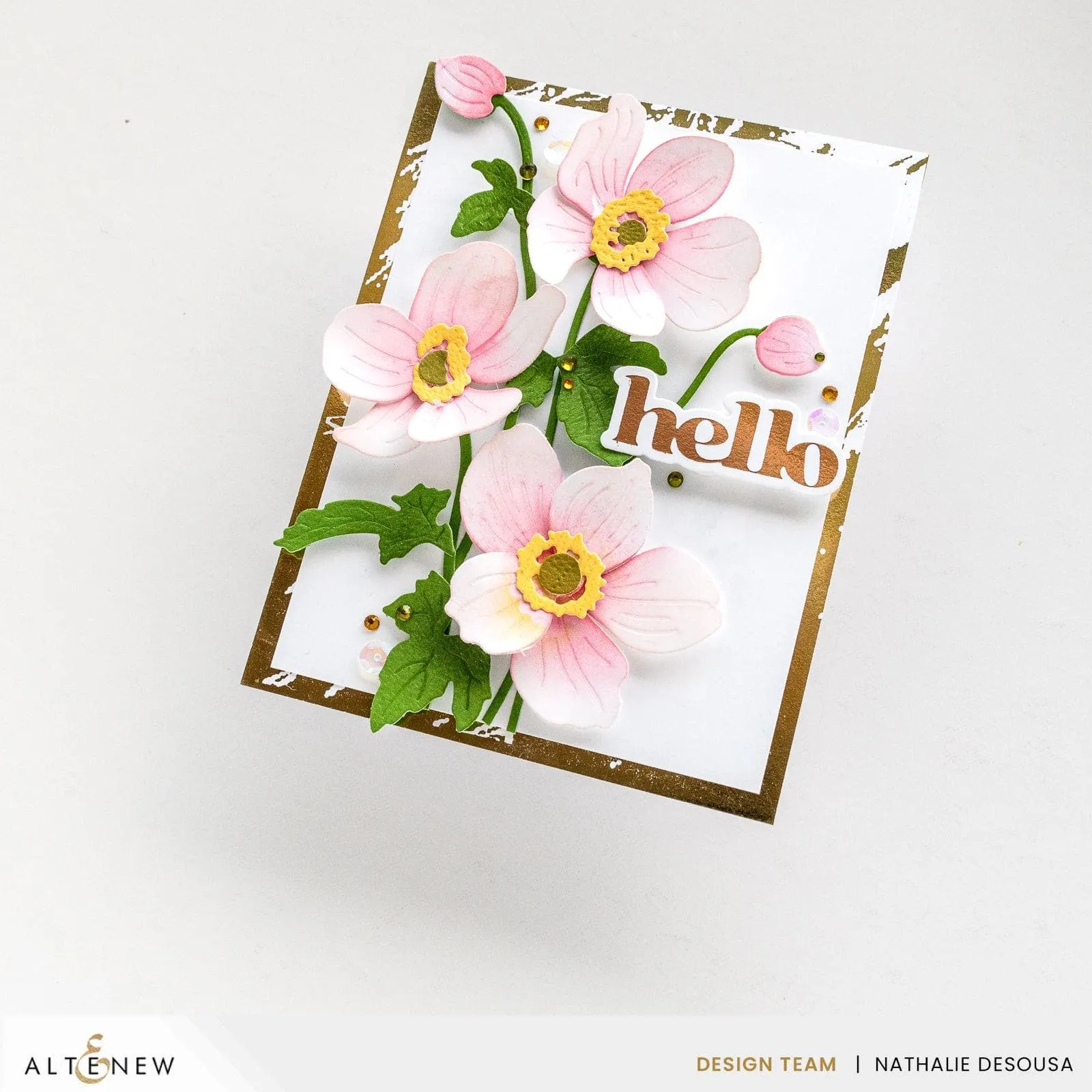 Hot Foil Roll - Rose Gold (Mirror) glossy