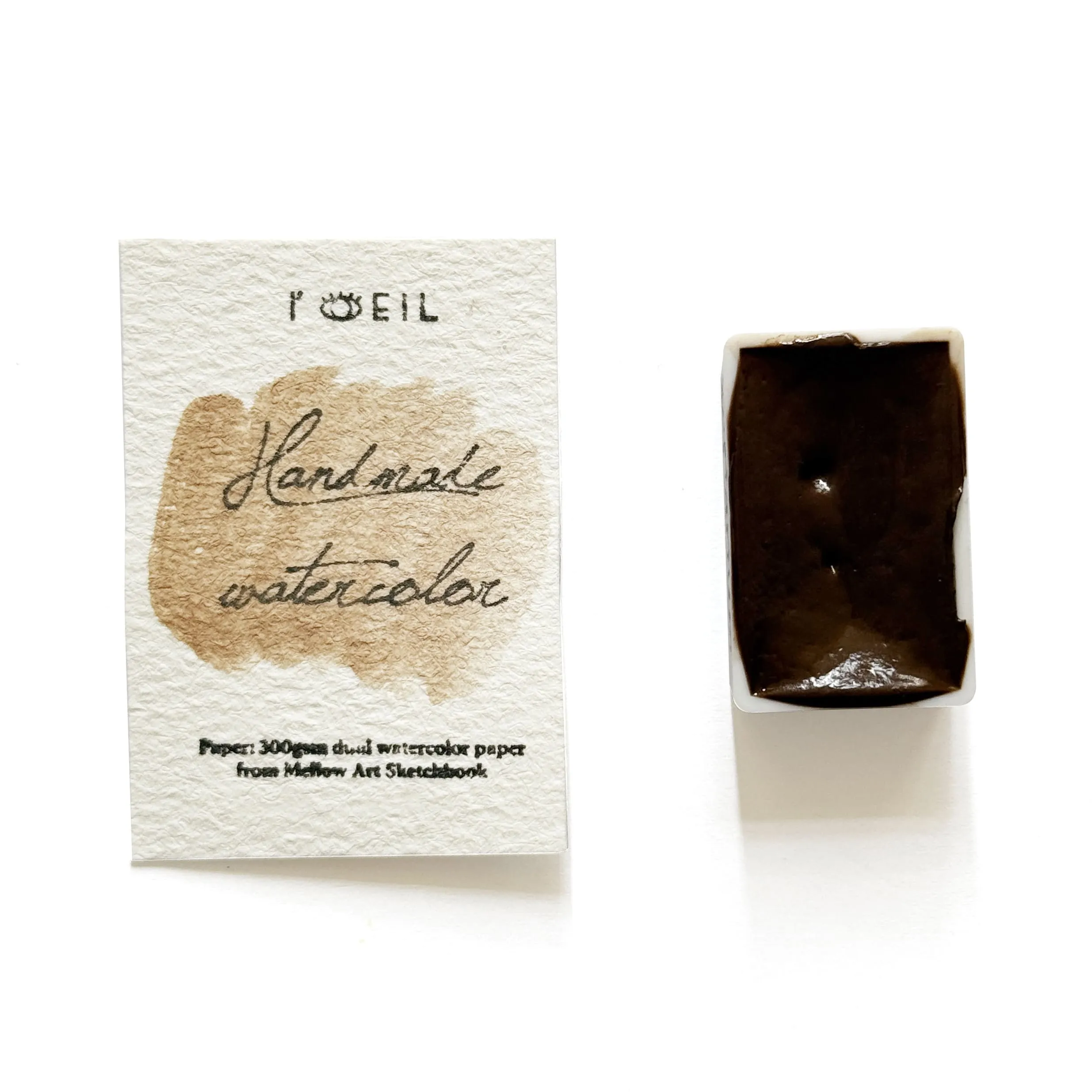 nonslip quickdry Septarium (Mineral) - Artist Grade Handmade Honey Based Watercolor Paint Full Pan 3.2Ml