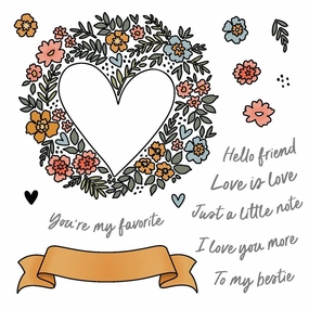 new A Little Note - 5X6 Stamp Set - Retiring